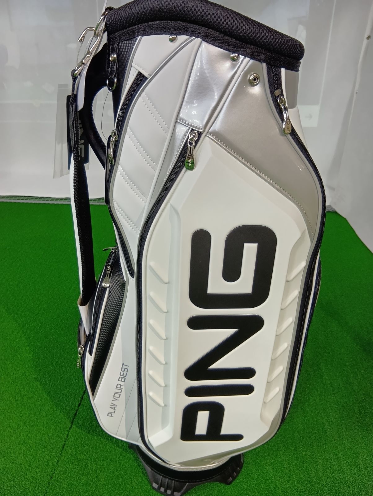 PING キャディバッグ ホワイト　クラブセット　週末限定値下げ中 CB ピン PING キャディバッグ CB-U2504 オーセンティックカート