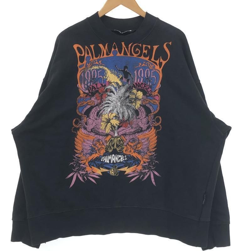中古】Palm Angels グラフィックプリントクルーネックスウェット L