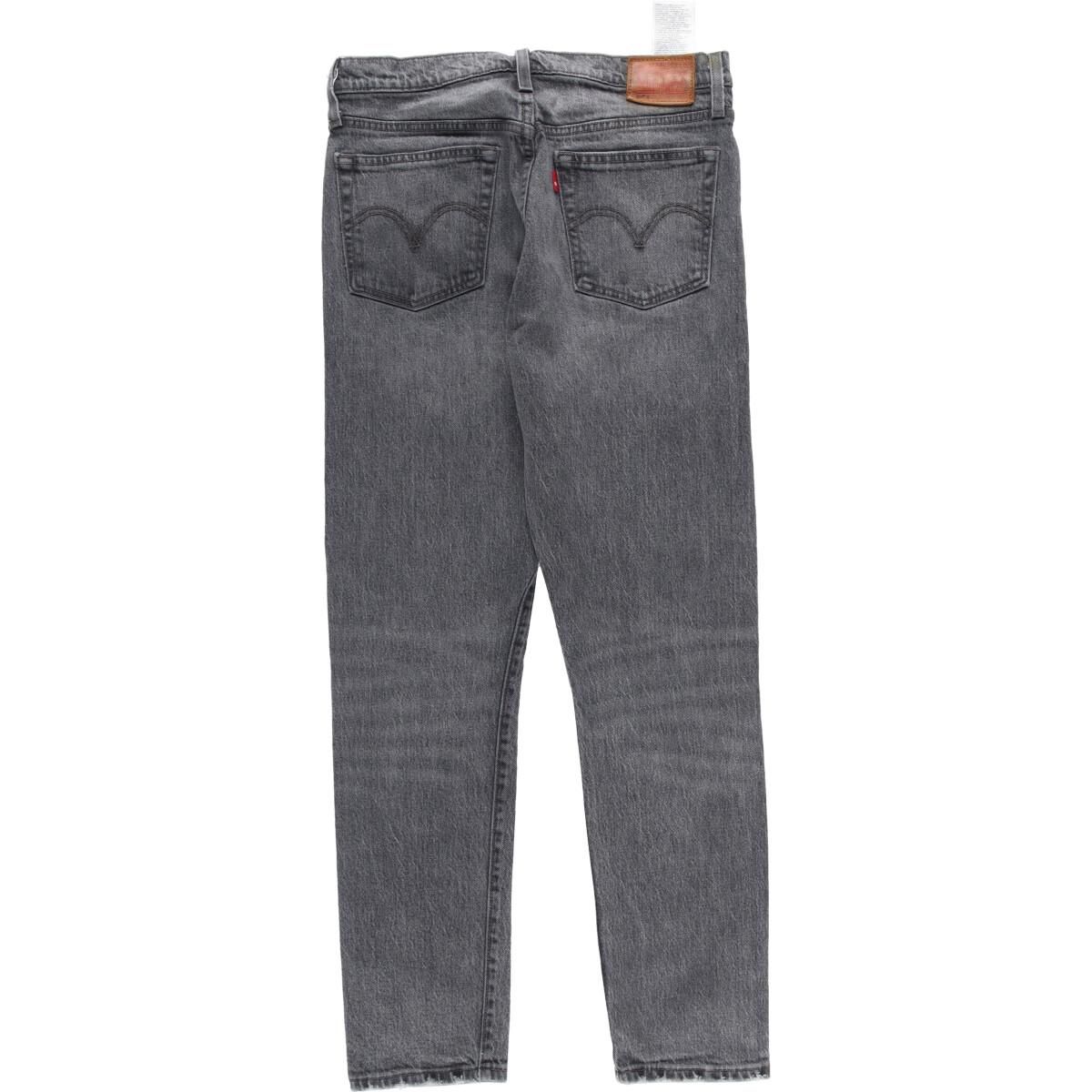 古着 リーバイス Levi's 501 SKINNY ブラックジーンズ ストレートデニムパンツ レディースL(w28)/eaa323909