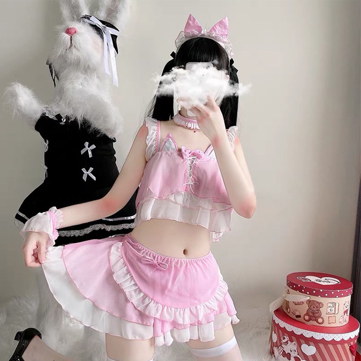 猫コスプレ 下着セット セクシーランジェリー キャット 可愛い 萌え