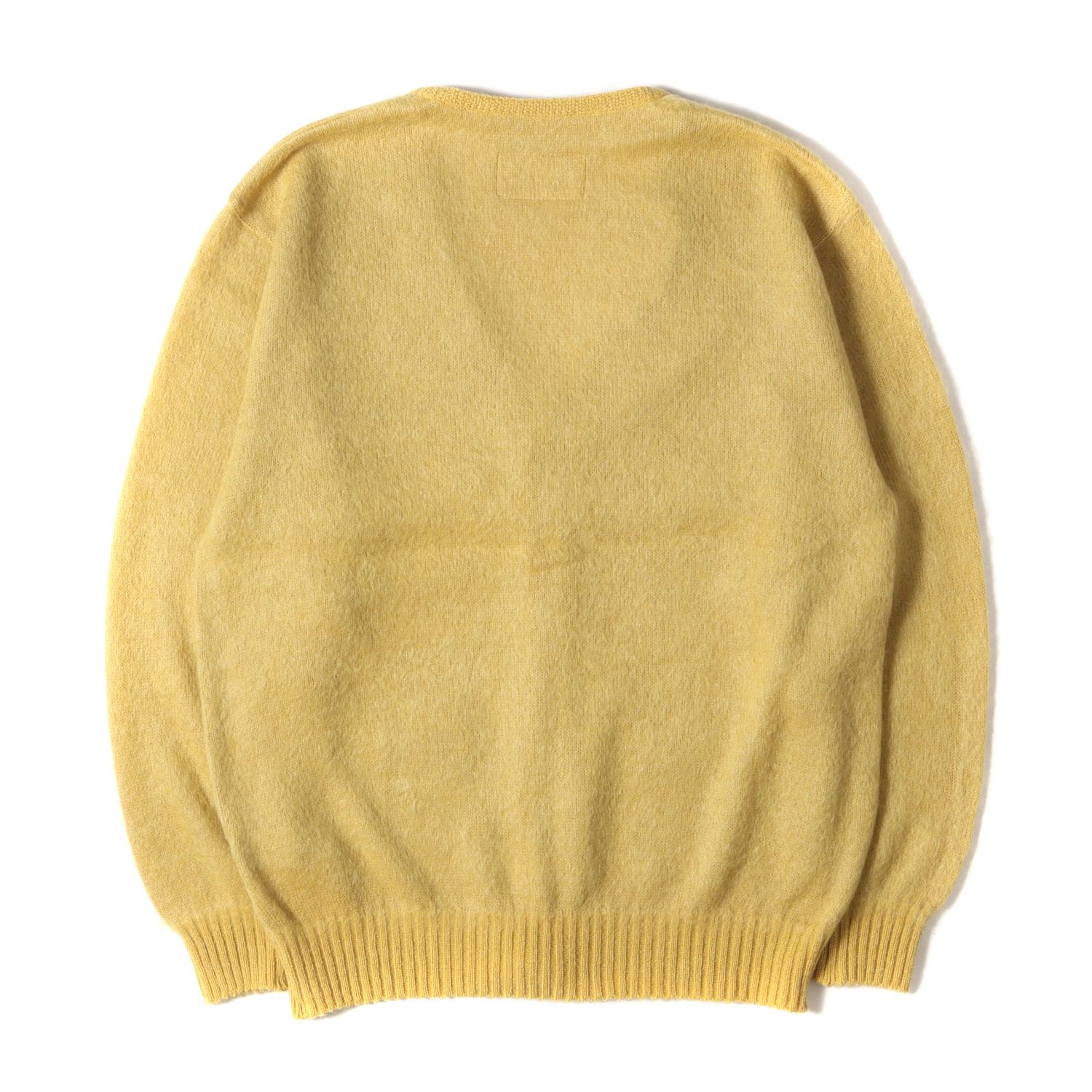 新品 WACKO MARIA ワコマリア カーディガン サイズ:S 23AW ロゴ刺繍 モヘヤ ニットカーディガン MOHAIR KNIT  CARDIGAN イエロー トップス セーター【メンズ】 - メルカリ