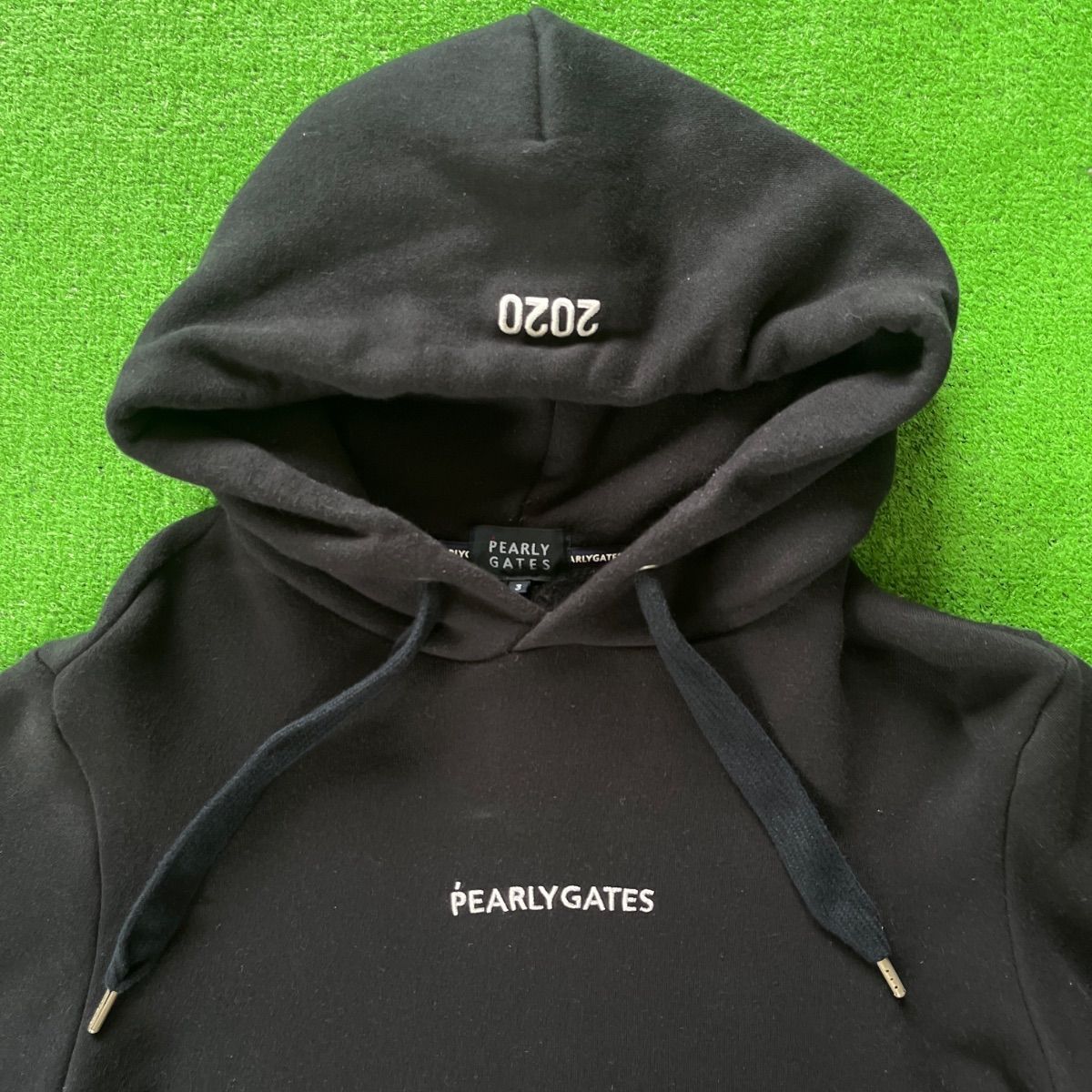 パーリーゲイツ パーカー2 パーリーゲイツ ロゴパイルJQブラック