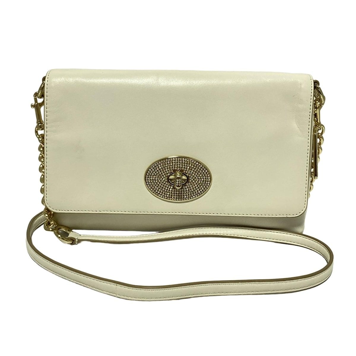 COACH(コーチ) ショルダーバッグ - 36554 アイボリー ラインストーン  