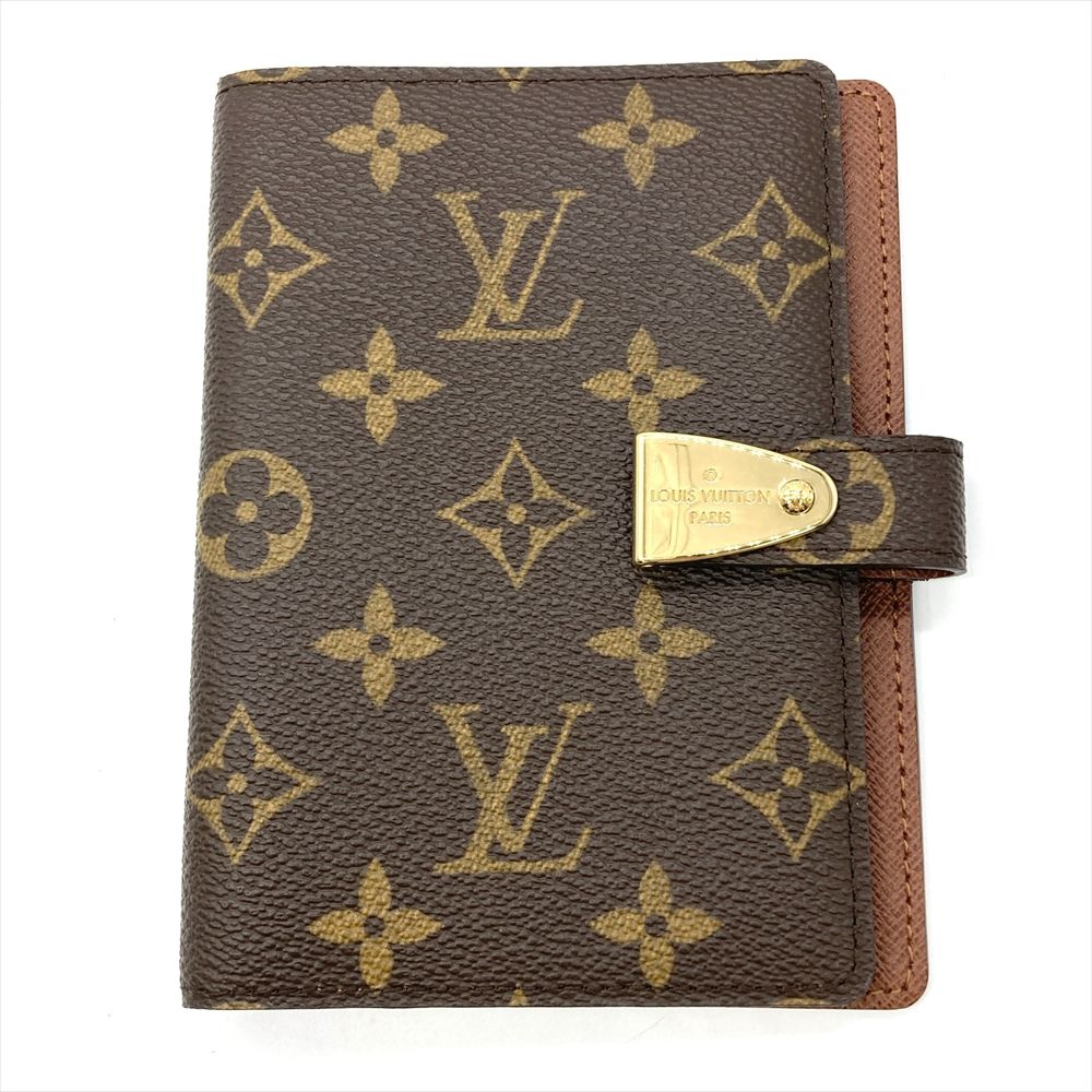 ルイヴィトン LOUIS VUITTON アジェンダ パルトネールPM 手帳カバー モノグラム キャンバス R 21029 ブラウン CA 4027