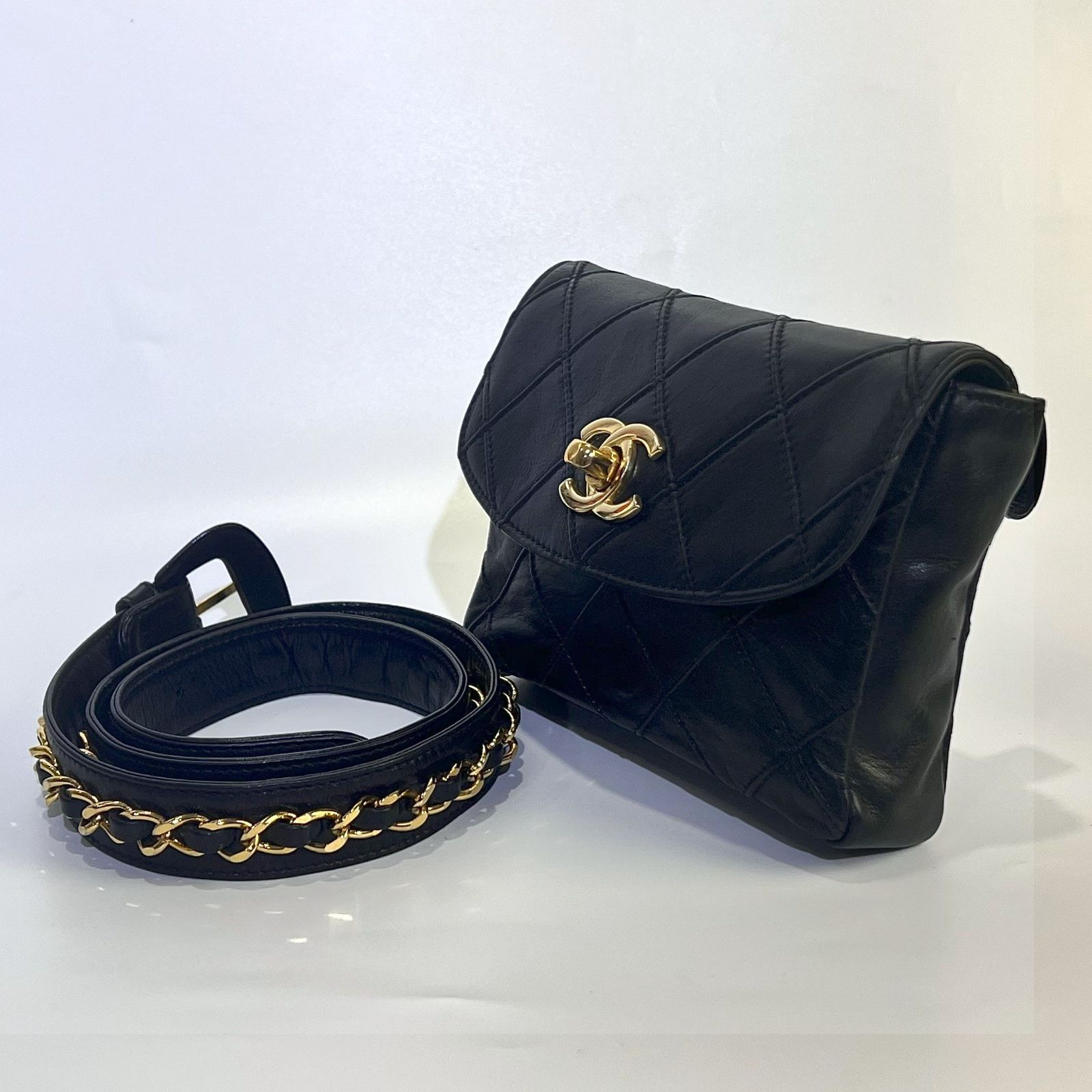 CHANEL シャネル ココマーク マトラッセ ビコローレ ウエスト