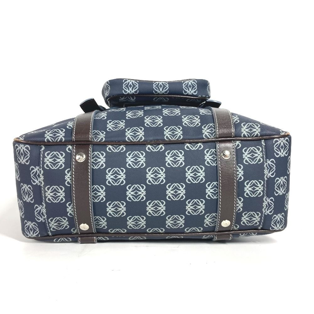 T-ポイント5倍】 大容量【LOEWE】ボストンバッグ ネイビー PVC