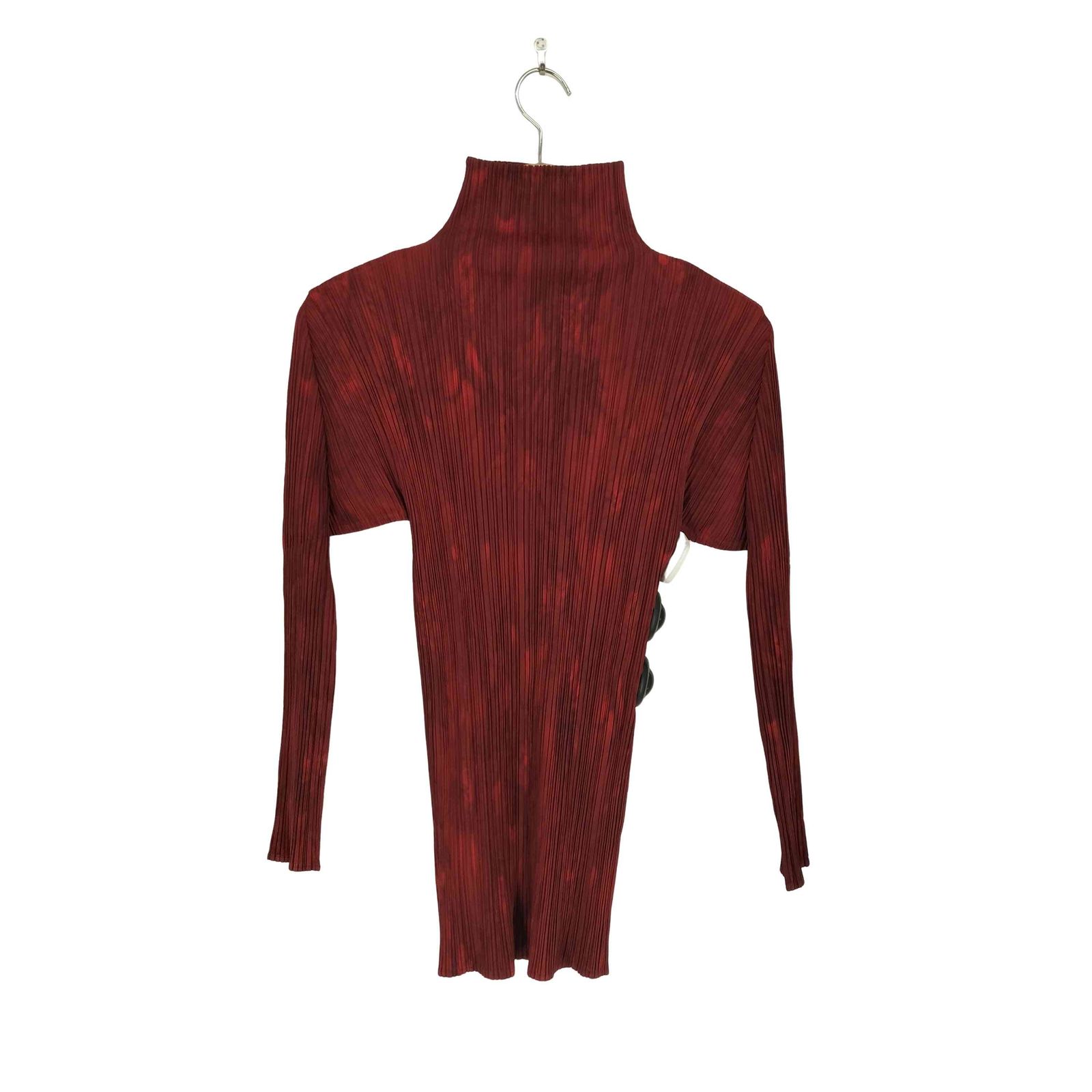 プリーツプリーズイッセイミヤケ PLEATS PLEASE ISSEY MIYAKE 90S 97AW ムラ染め加工 ハイネックプリーツトップス レディース 3