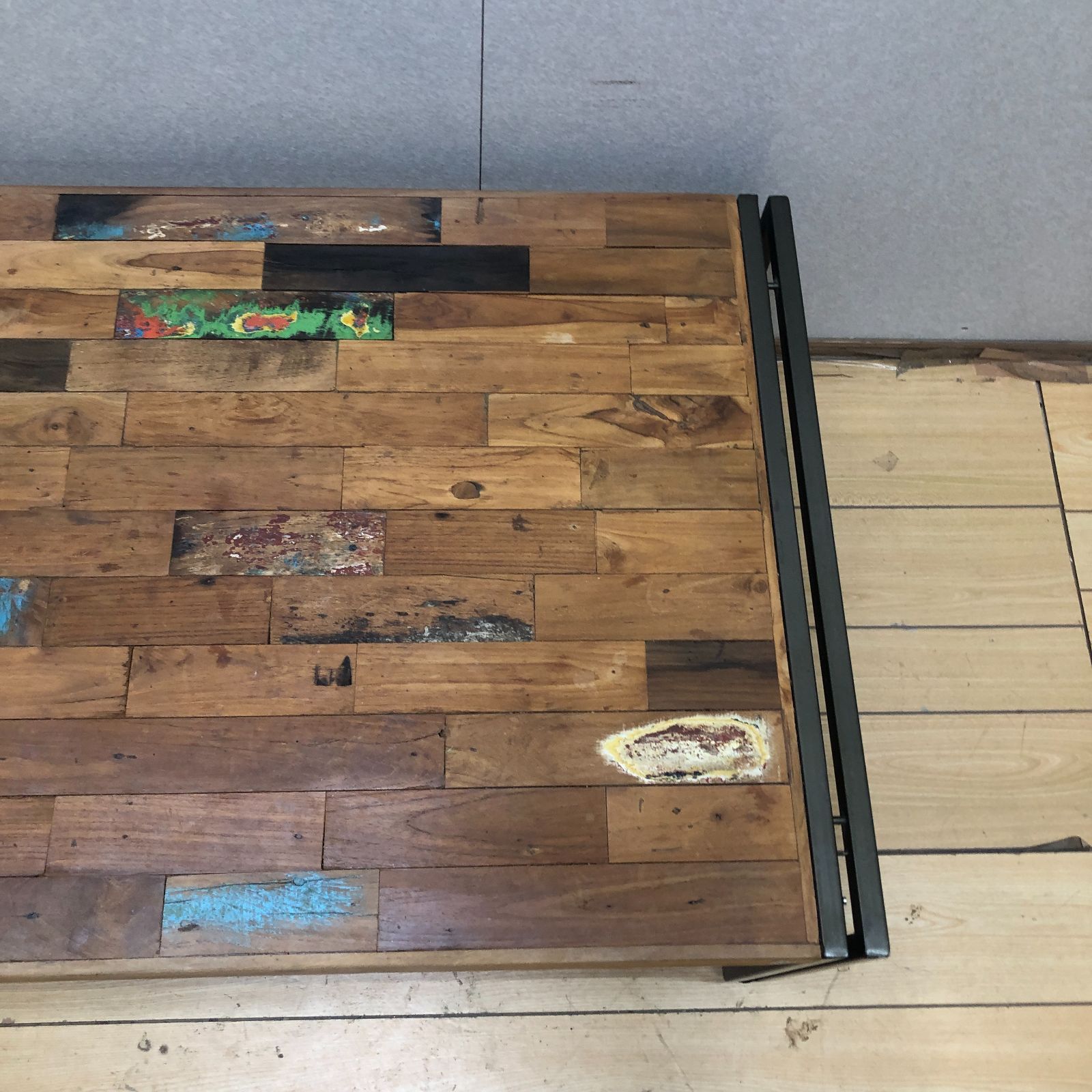 正規品】d-Bodhi ディーボディ ローテーブル 古材×スチール アイアン脚