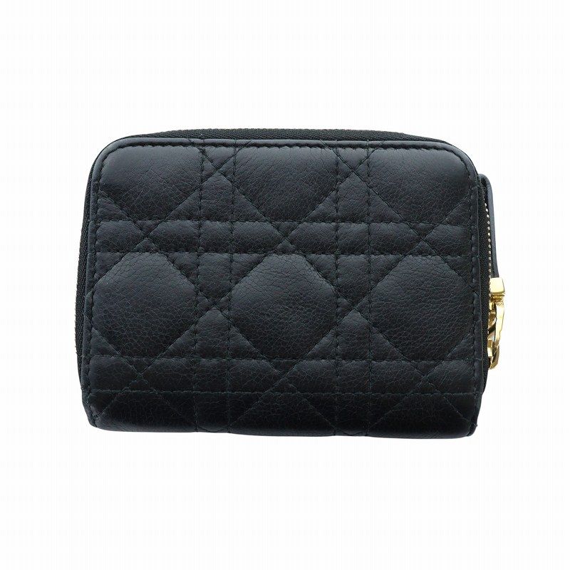 Dior 黒 キルティング 二つ折り財布 Dior 黒 キルティング 二つ折り財布 - メルカリ