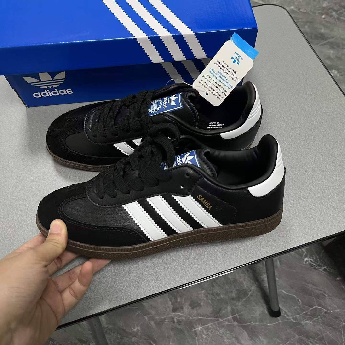 adidasアディダス サンバ Samba OG ブラック White Gum Adidas Originals Samba black