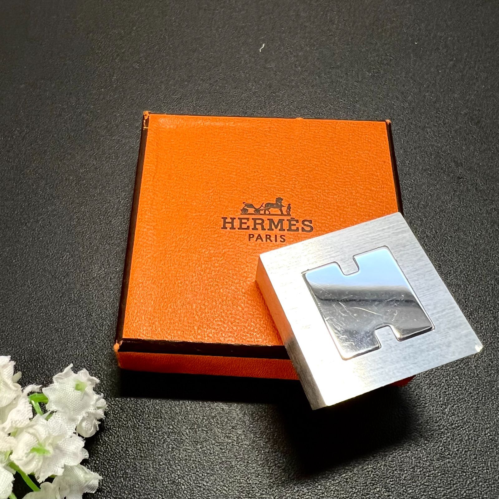 HERMES／エルメス Hロゴ シルバー フォトスタンド - メルカリ
