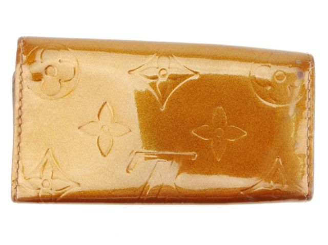 ルイ ヴィトン キーケース 4連 ミュルティクレ4 ヴェルニ ブラウン