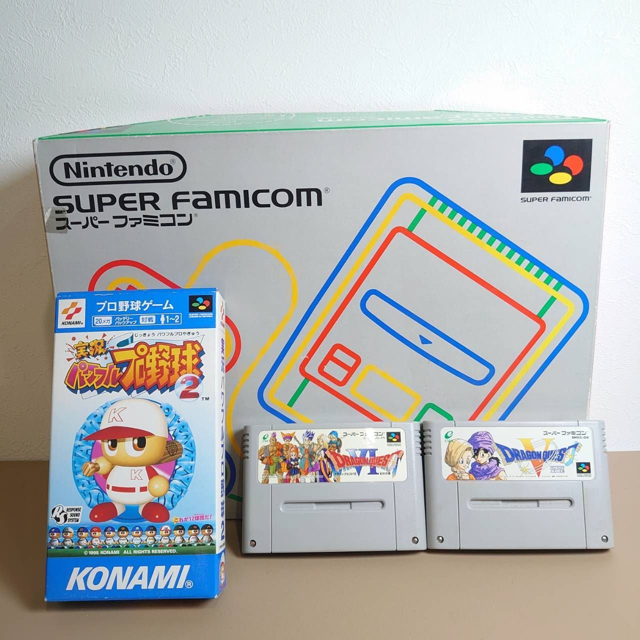 超 Nintendo スーパーファミコン-カセット3本付き