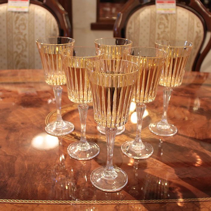 イタリア製 ワイングラス wine glass 6客セット コップ クリスタル