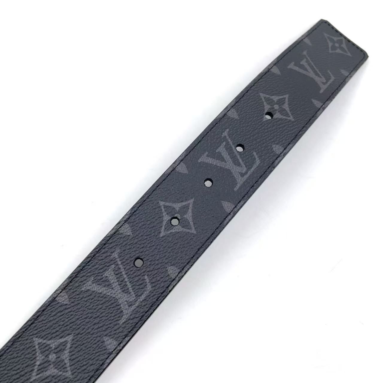 ルイ・ヴィトン モノグラム リバーシブル レザーベルト（ブラック） LOUIS VUITTON モノグラム リバーシブル レザー×PVC ブラック