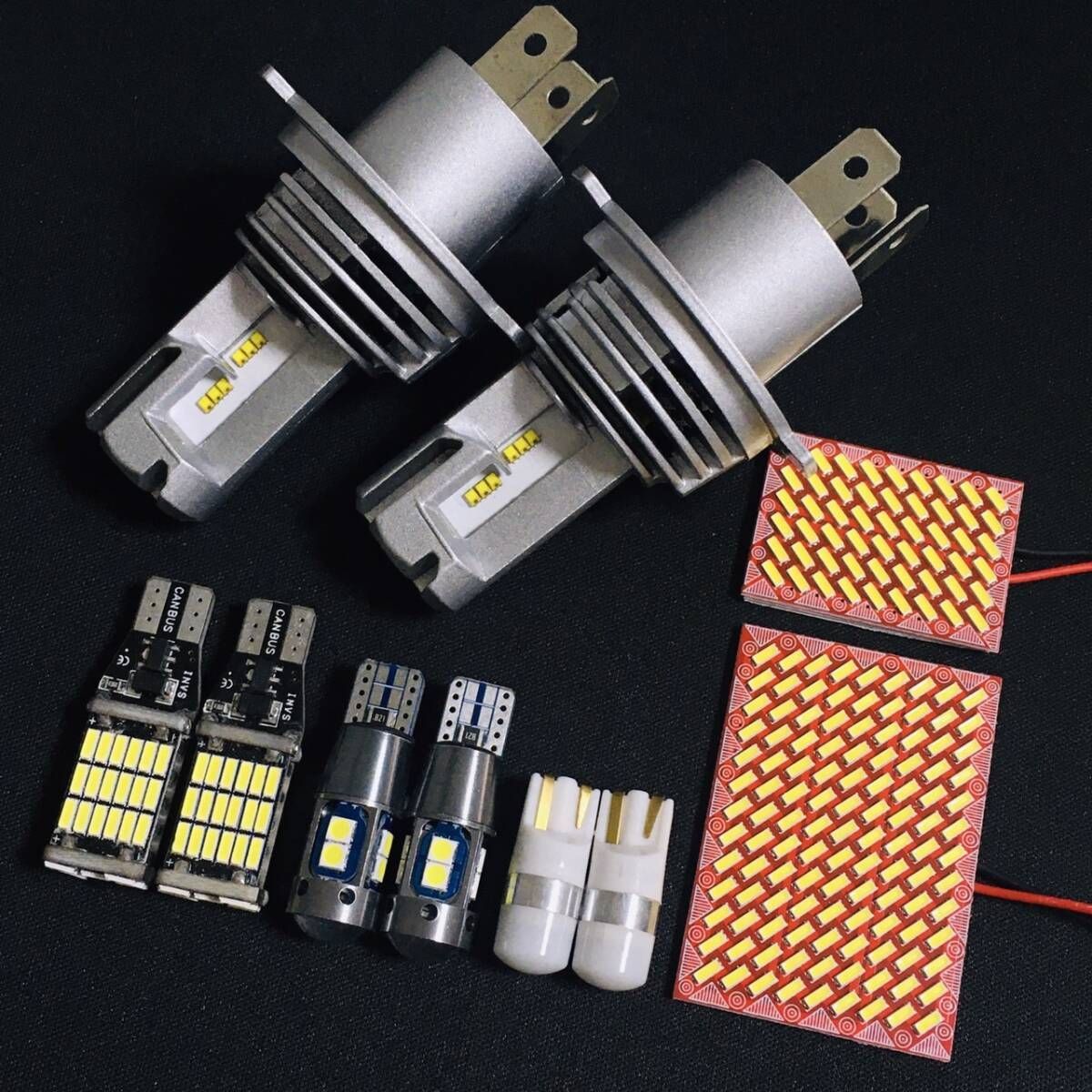 超爆光 MRワゴン MF33S LED ルームランプセット 4014SMD 基板 室内灯 ヘッドライト バックランプ ポジション球 ナンバー灯 ホワイト