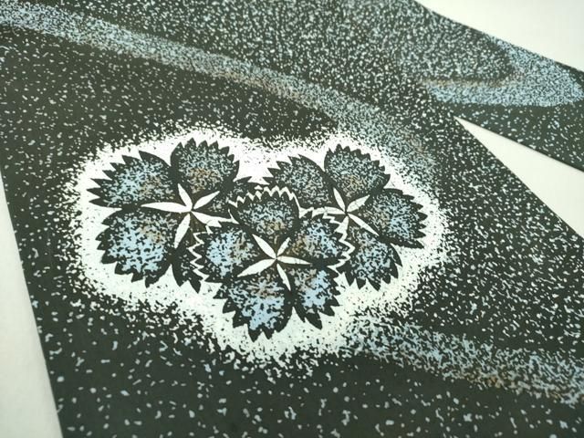 平和屋着物○人間国宝 森口華弘愛弟子 薪糊作家 坂井修 塩瀬 九寸