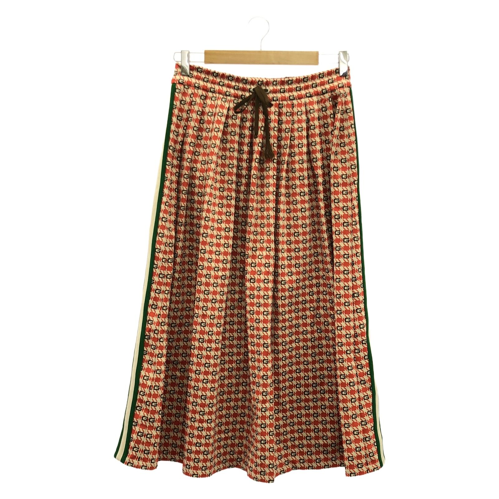 グッチ GUCCI スカート スカート レッド ポリエステル スカート レディース Used B