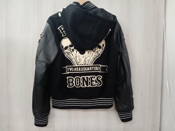 ★Falling Bones スタジャン ブラック42超美品★ ジャケット Falling Bones スタジャン フォーリングボーンズ ブラック