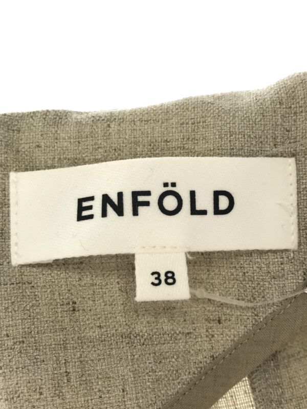 ENFOLD エンフォルド 18SS リネンライクサークルドレープPO プル