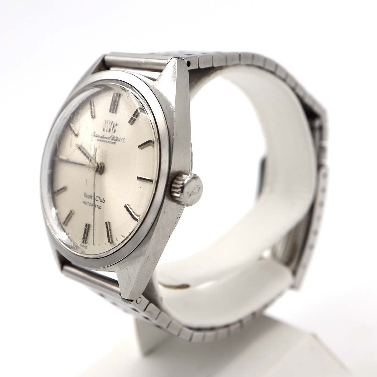 稼働 腕時計 IWC シャフハウゼン ヨットクラブ 自動巻き シルバー色文字盤 ベルト社外品 H4623