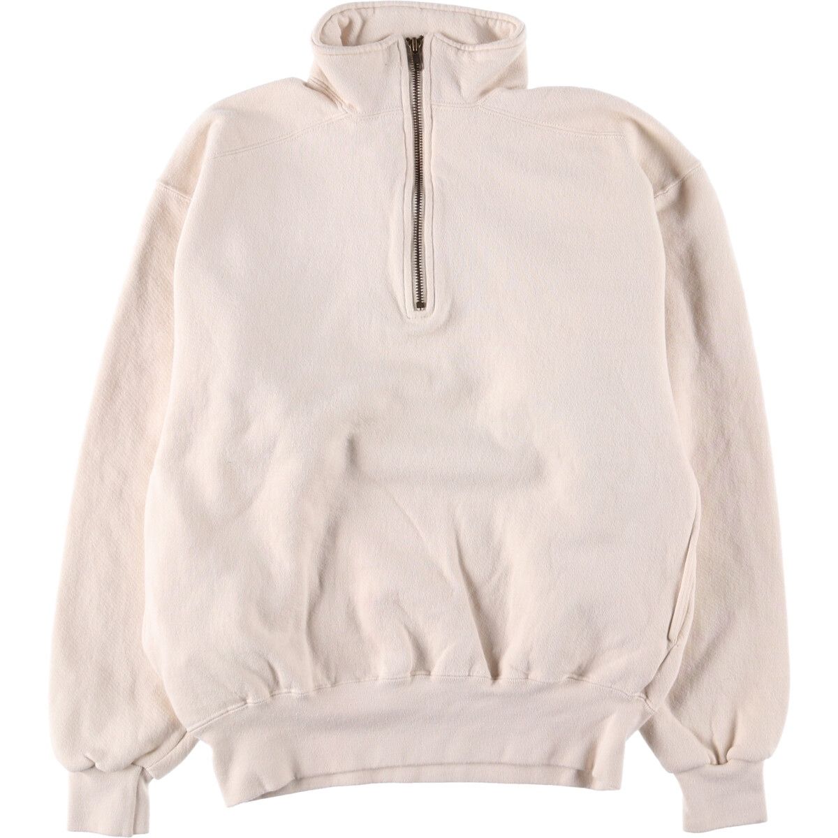 古着 90年代 ラッセル Russell HIGH COTTON ハーフジップスウェットシャツ トレーナー メンズM相当 ヴィンテージ|eaa587544