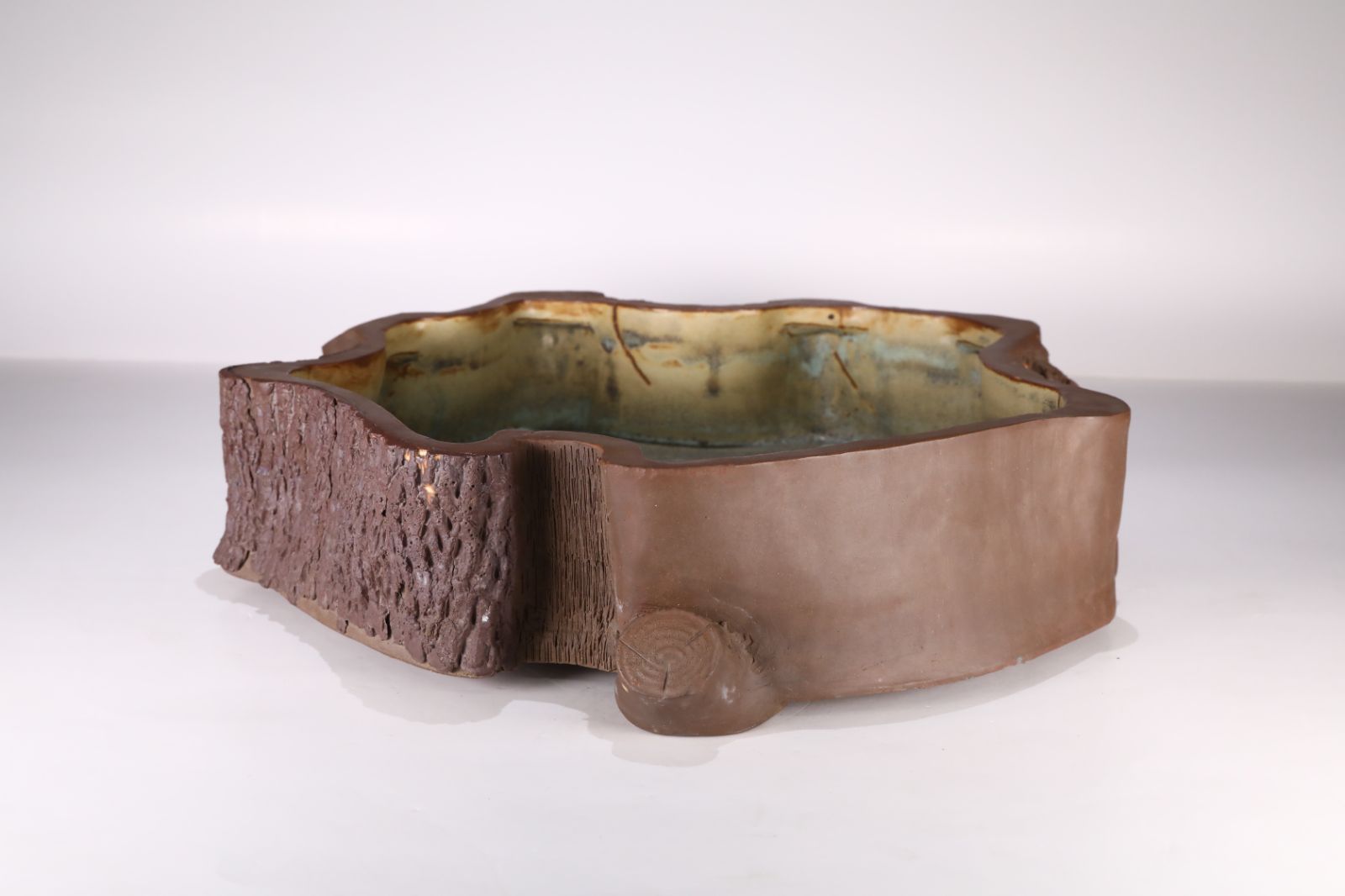 石井盆栽 木の切株風 鉢 オシャレ かわいい p-023 YUZUMIYA_COM