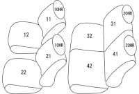 【送料無料】サンバーバン 専用 シートカバー 車種別 専用設計 新品 Clazzio ジュニア [ED-6606]