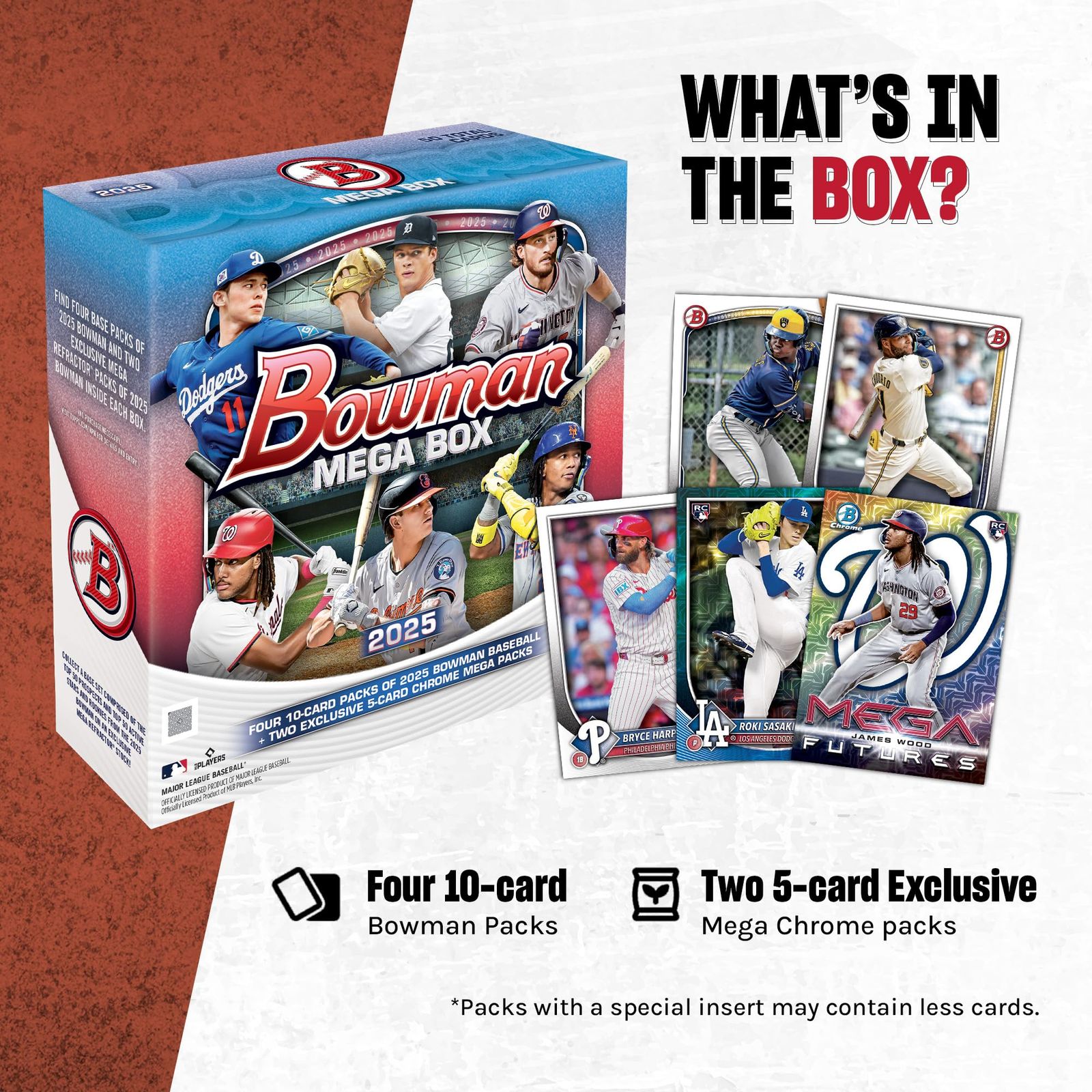 美術品・アンティーク・コレクション 2025 Topps Bowman Mega Box ボウマン メガ ボックス