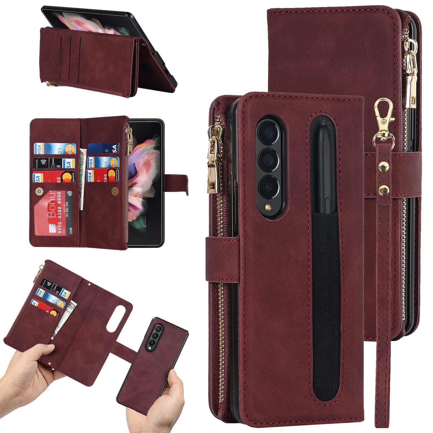【在庫処分】分離型手帳ケース 5G 5G Galaxy Galaxy Galaxy Z Z Z Fold3 Fold3 Fold3 5G 5G 5G カード収納 カード収納 5G 5G Cavor 5G Fold3 Galaxy Galaxy Galaxy Z