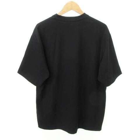 ザエンノイプロフェッショナル The ennoy Professional SS23BRENCT07NTL エレクトリック ロゴ Tシャツ 半袖 薄手 Mサイズ 黒 ブラック