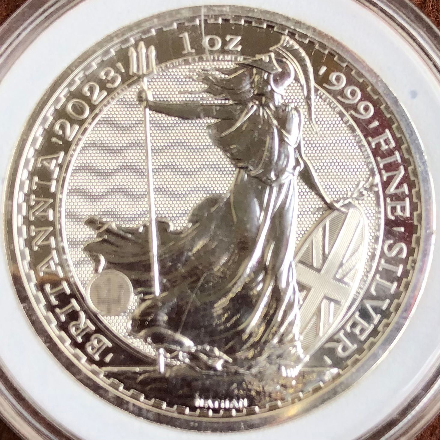 純銀　1枚　2023 ブリタニア（チャールズ三世） 1oz 銀貨 ☆即納追跡可☆ イギリス 2023 チャールズ3世 戴冠記念