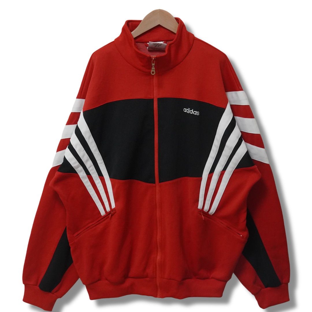 アディダス adidas トラックジャケット XL レッド 00s