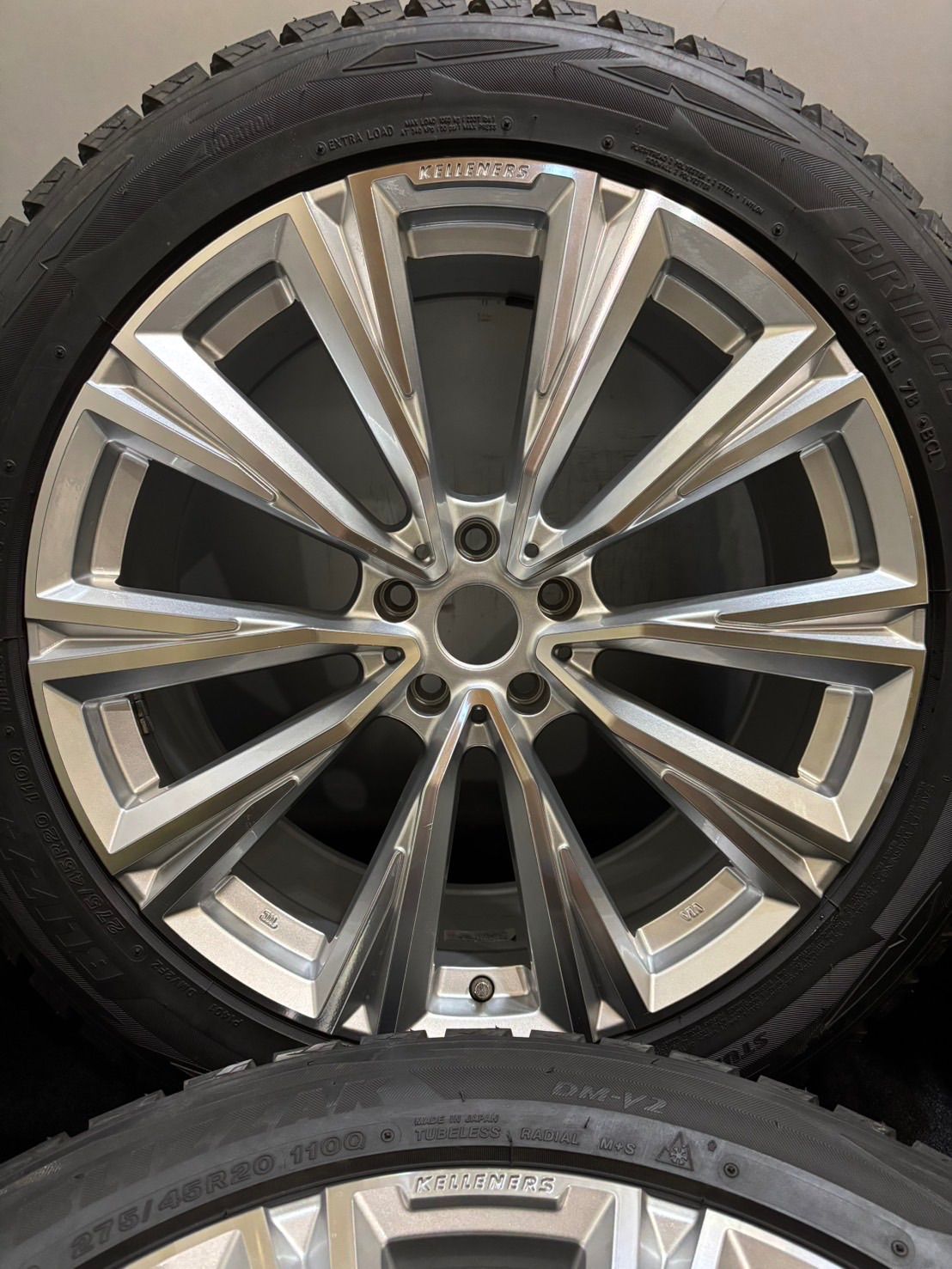 100%本物保証! イボ付 275 45R20 BRIDGESTONE DM-V2 20年製 KELLENERS 20インチ 9J 35 112 5H スタッドレス 4本 BMW X5 X6 1-K260 最高品質を待つ！