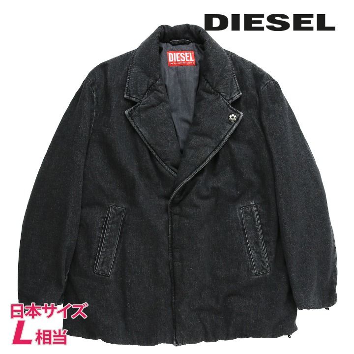 新品・未使用 ディーゼル DIESEL [Lサイズ相当] ブラックデニムパッ 