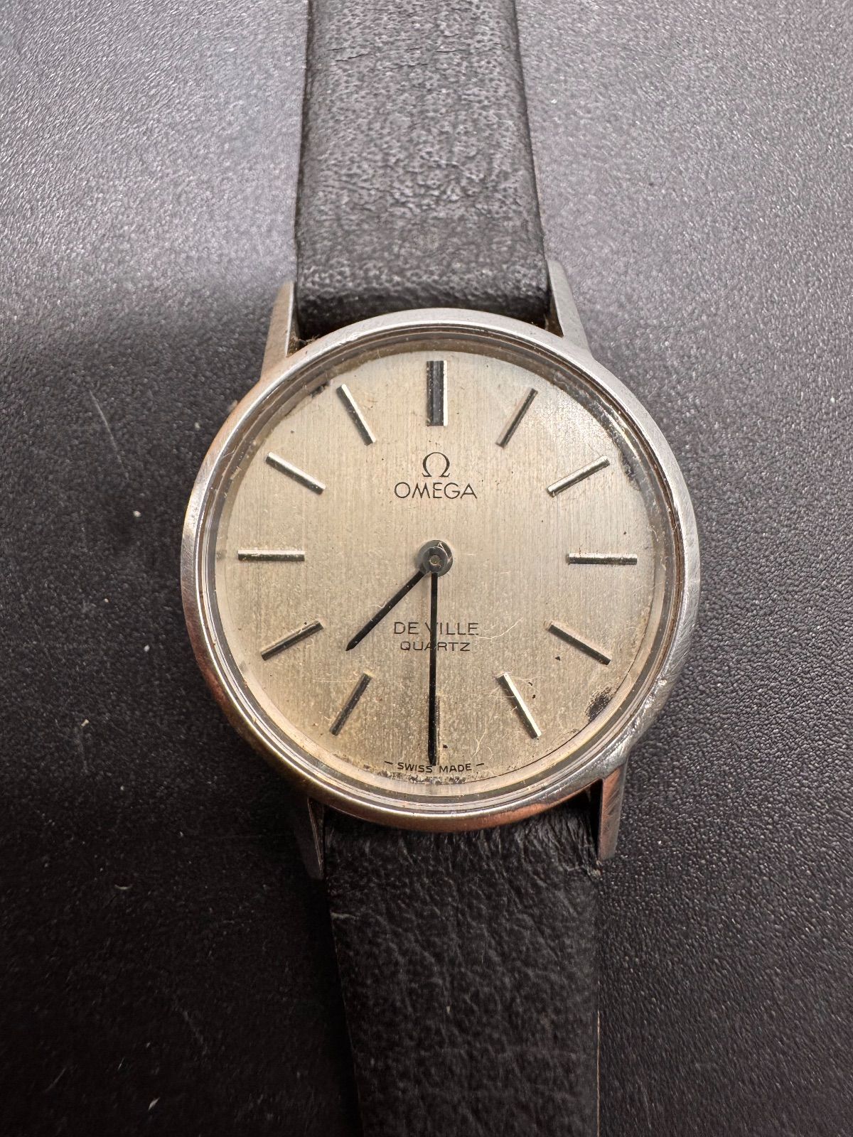 OMEGA オメガ デビル プッシュ式 クォーツ レディース 腕時計 動作未 ジャンク 1007b