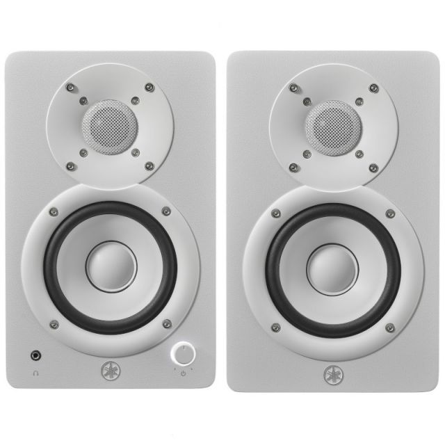 パワード スピーカー スタジオ モニター YAMAHA ヤマハ HS4W ホワイト ペア XLRオス TRSフォーン 1.5mケーブル