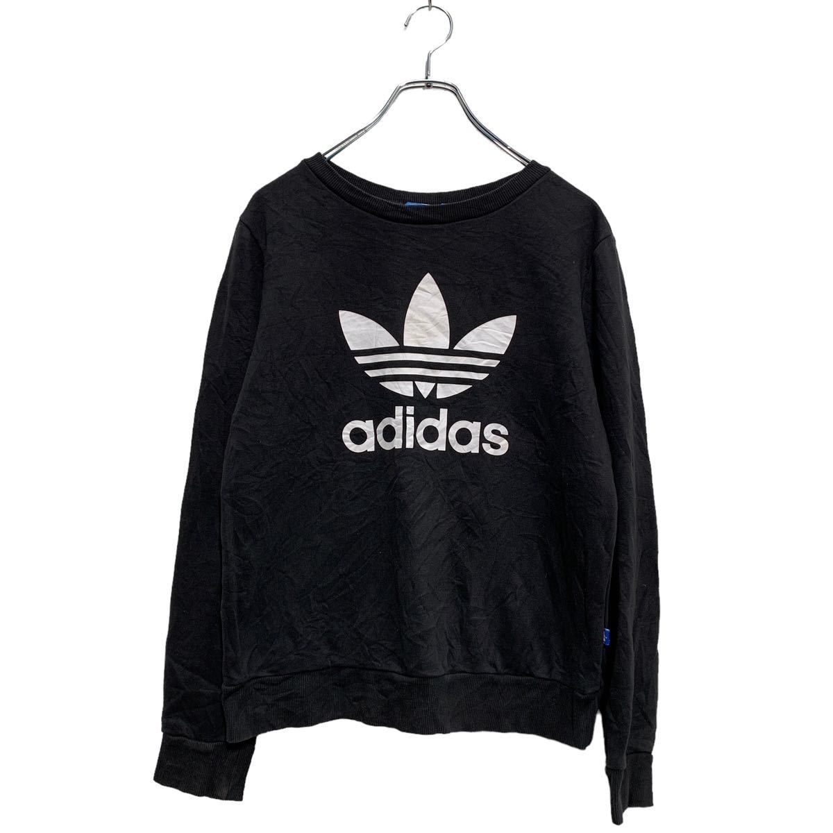 adidas　RUNDMC　ビッグプリント　スウェットトレーナー　古着アディダス 古着 80s Canada製 adidas BIG トレフォイル プリント
