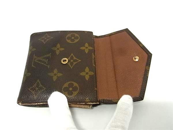 ルイヴィトン モノグラム 三つ折り財布 ポルトモネビエ カルトクレディ