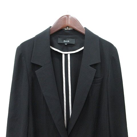 allureville ブラック テーラードジャケット アルアバイル allureville テーラードジャケット 2 M 黒