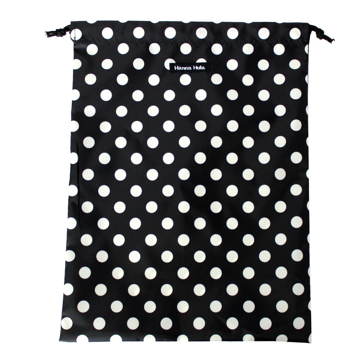 数量 ハンナフラ Hanna Hula 消臭巾着 Lサイズ ポルカブラック