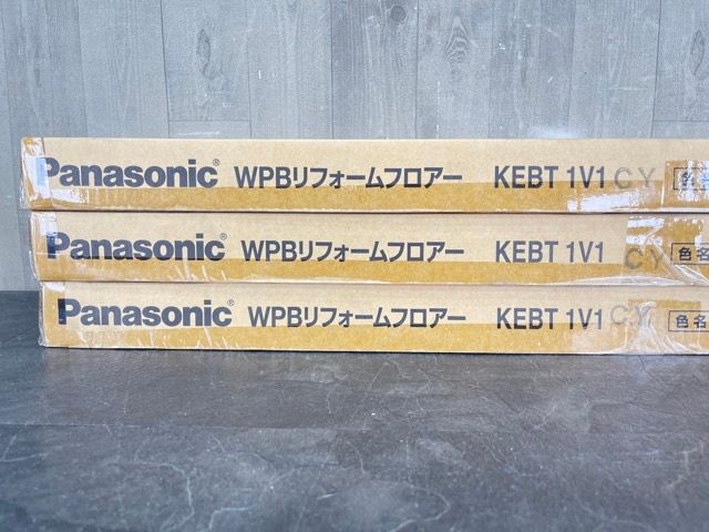 新品未開封 Panasonic WPBリフォームフロアー 床材 24枚入り 3ケース KEBT1V1 CY チェリー柄 パナソニック/58541 -  メルカリ