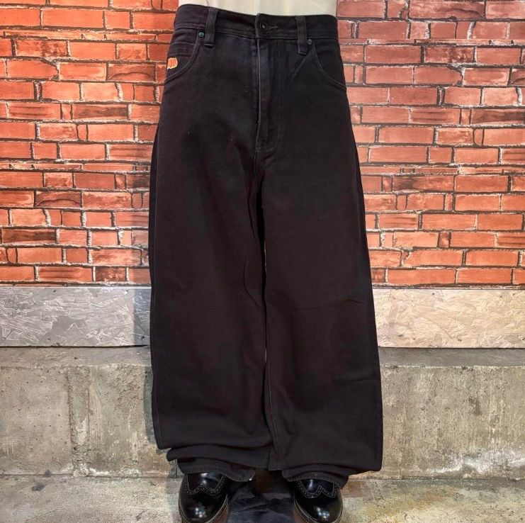 USA 古着 EMPYRE ブラックデニムパンツ ワイド ストレート Y2K