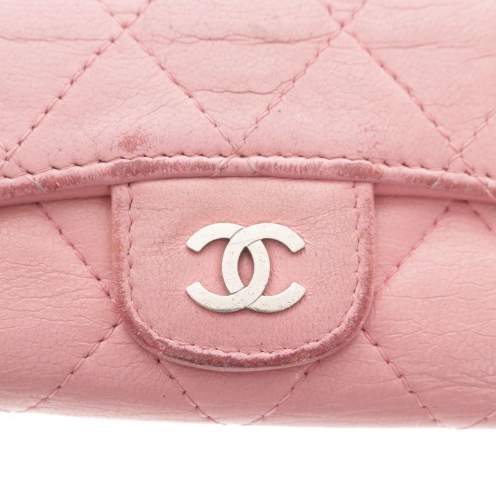 CHANEL シャネル マトラッセ シルバー金具 6連 キーケース ピンク CHANEL シャネル キーケース マトラッセ ピンク 6連 - メルカリ