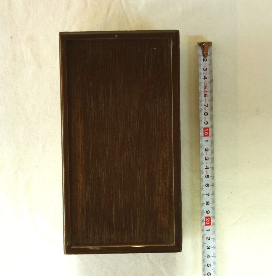 木彫りの硯箱（長方形） リンドウ 信州農民美術品 - メルカリ