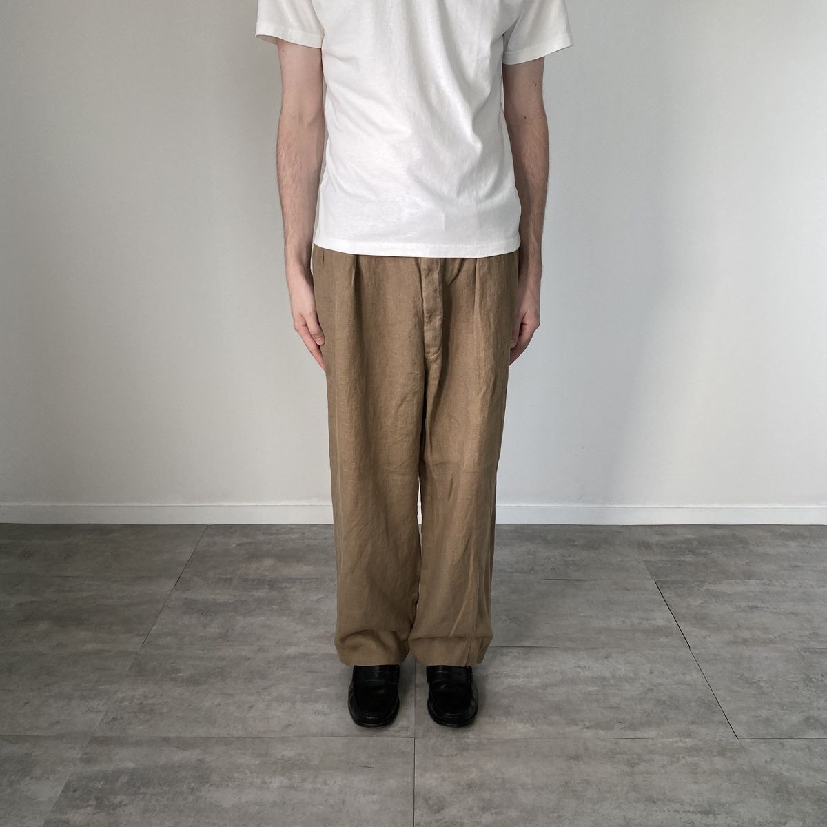 スラックス 古着 90s POLO RALPH LAUREN ラルフローレン 90's Polo by Ralph Lauren IN-TUCK Slacks 2tack W34 L34 90