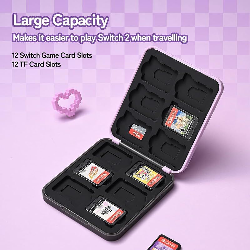完品Switch1 SDカード&ケース付 Kuitmor Switch1/2対応 Switchゲームカード収納ケース