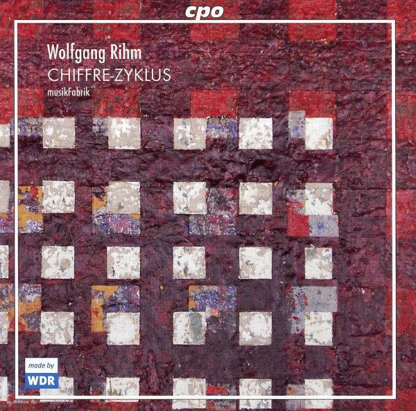 独2discs CD musikFabrik リーム:符帳集(2枚組)(Rihm:Chiffre-Zyklus)  7771692 cpo /00220 独2discs CD musikFabrik リーム:符帳集(2枚組)(Rihm:Chiffre