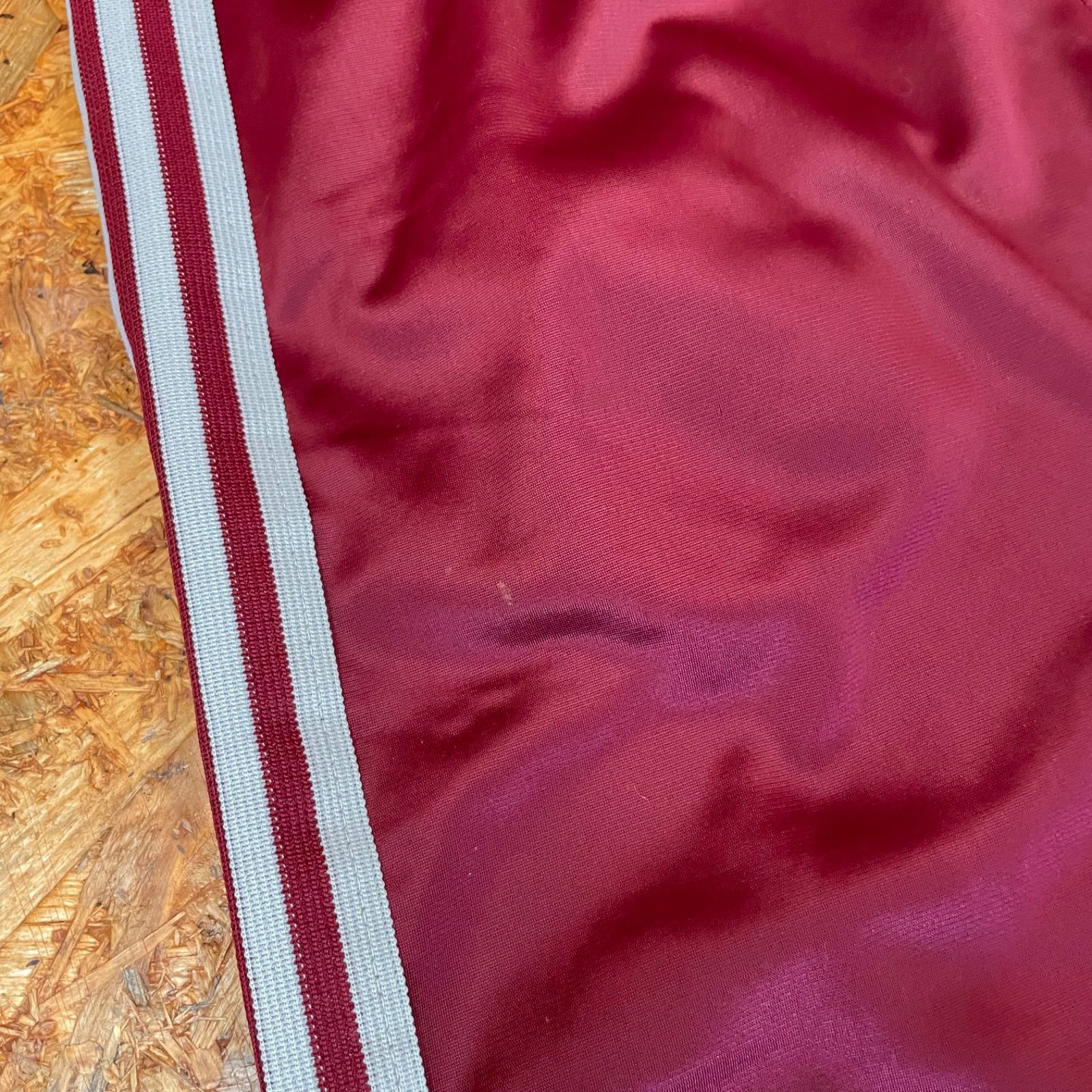 USA製 '70s~'80s ヴィンテージ adidas トラックパンツ L バーガンディ
