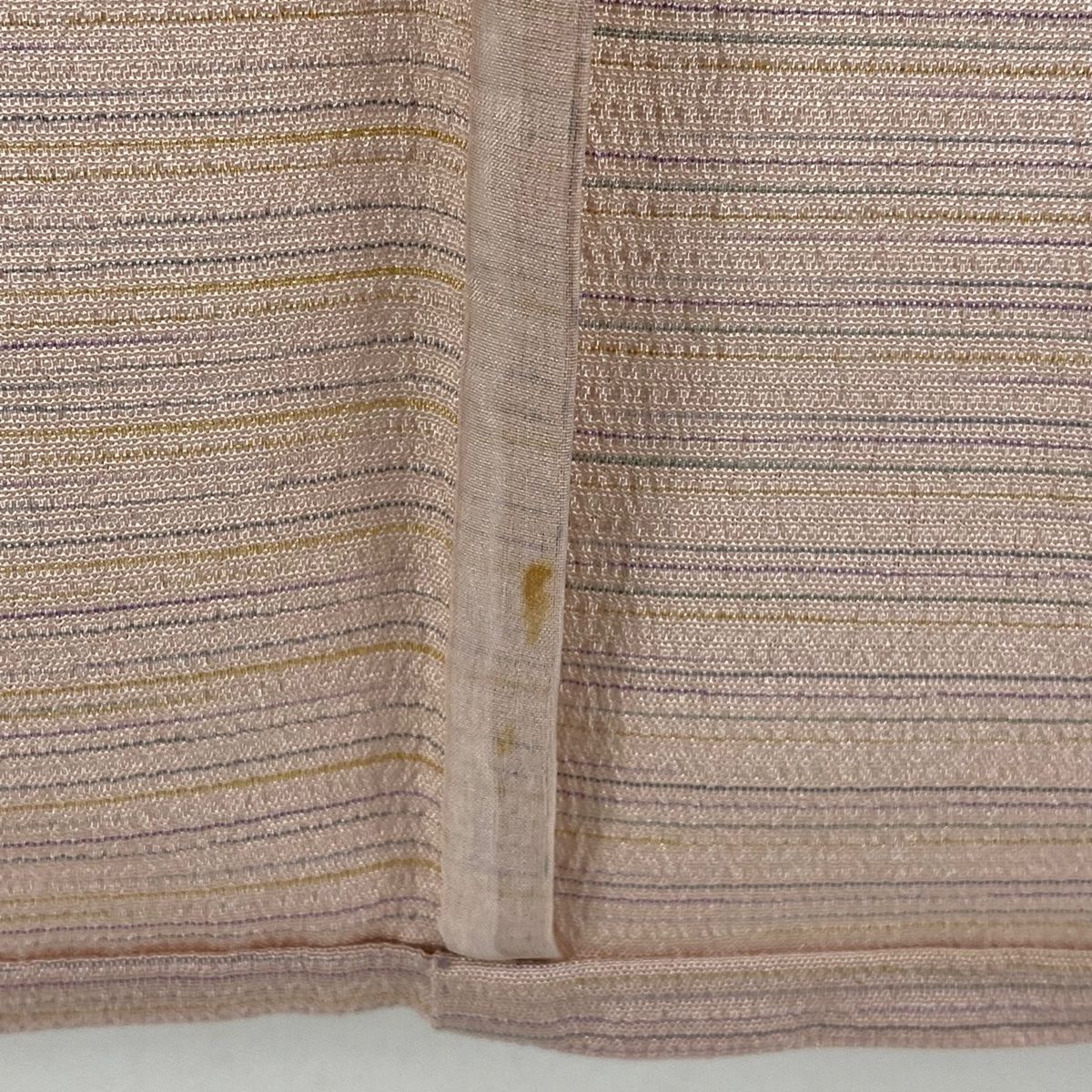 【レビューで送料無料】 裄丈64.5cm 身丈159cm 訪問着 M 雪の中のきれ お召地 単衣 着物・浴衣